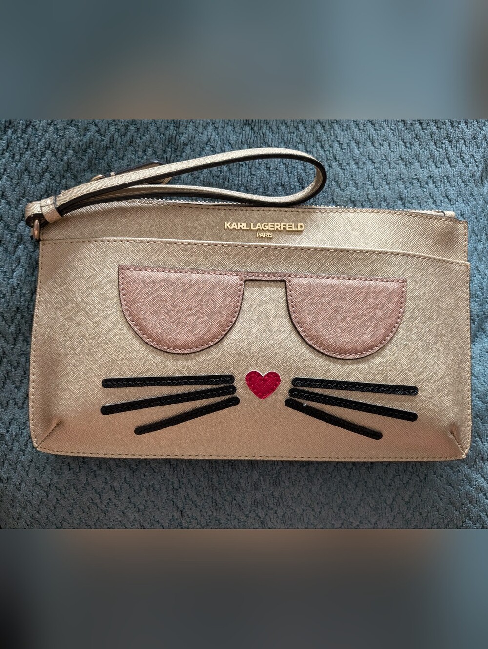 Karl Lagerfeld "Maybelle" Wristlet - Picture 1 of 10